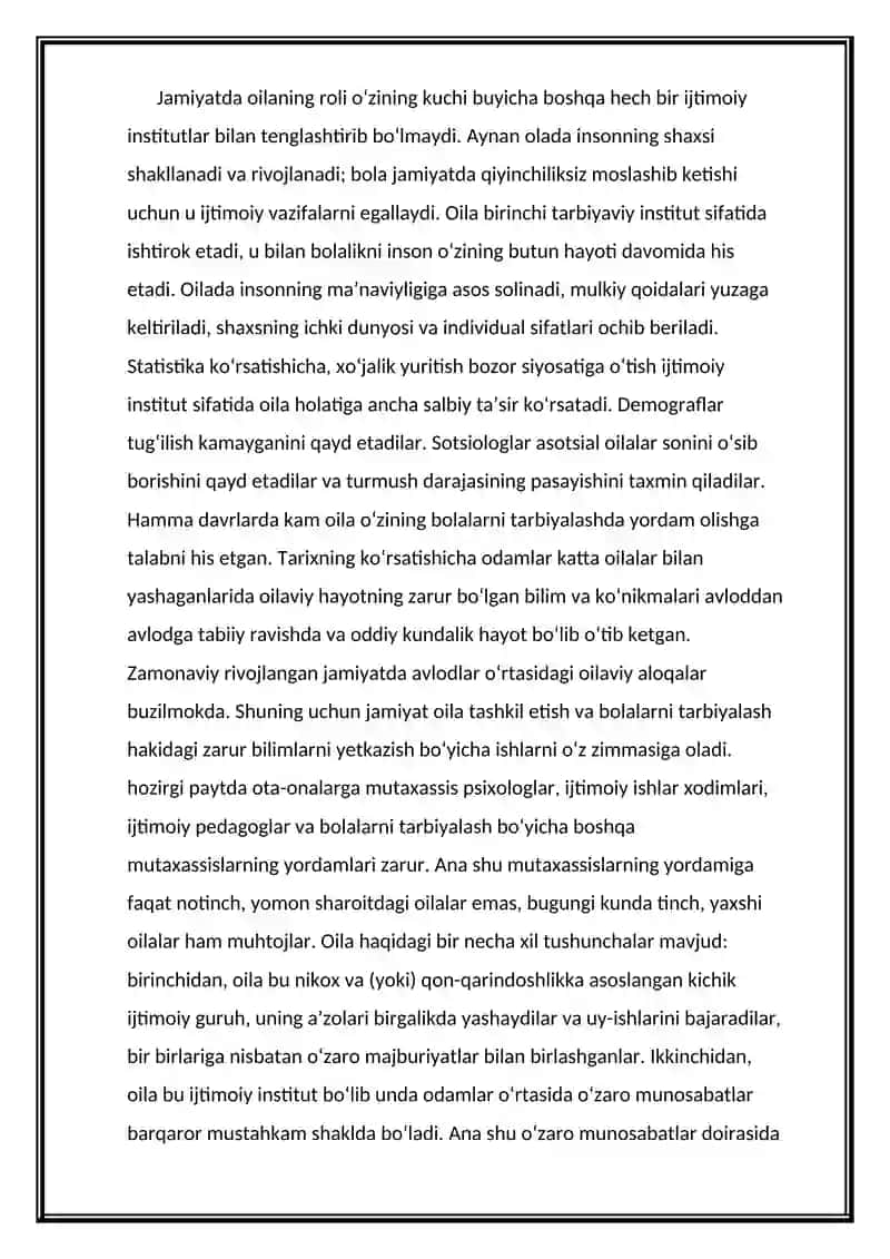 Oilaga ijtimoiy pedagogik yordam shakllari 2