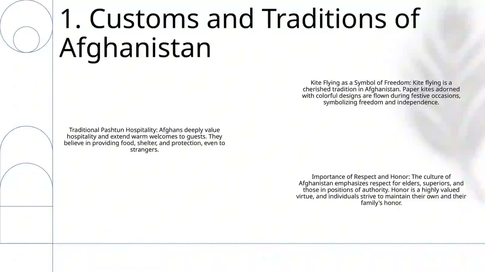 Customs And Culture:Kite Runner 2