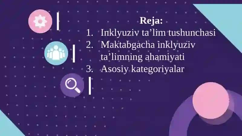 Maktabgacha inklyuziv ta’limning asosiy kategoriyalari 2