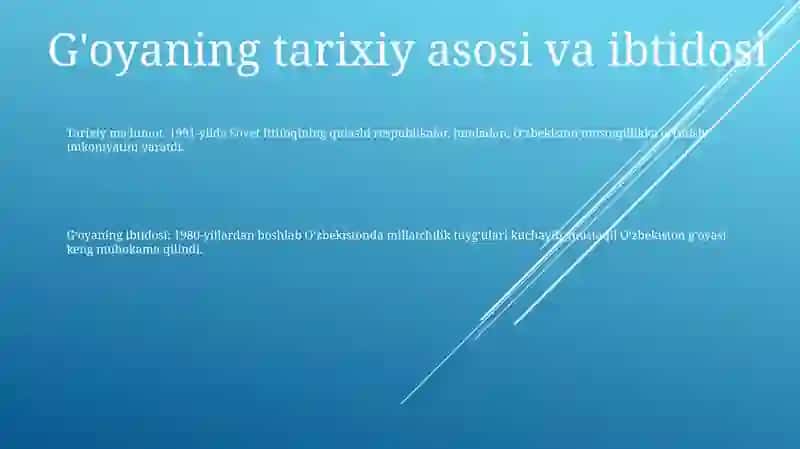 Mustaqil Òzbekiston Respublikasining Tashkil Topishi Va Uning Tarixiy Ahamiyati 2