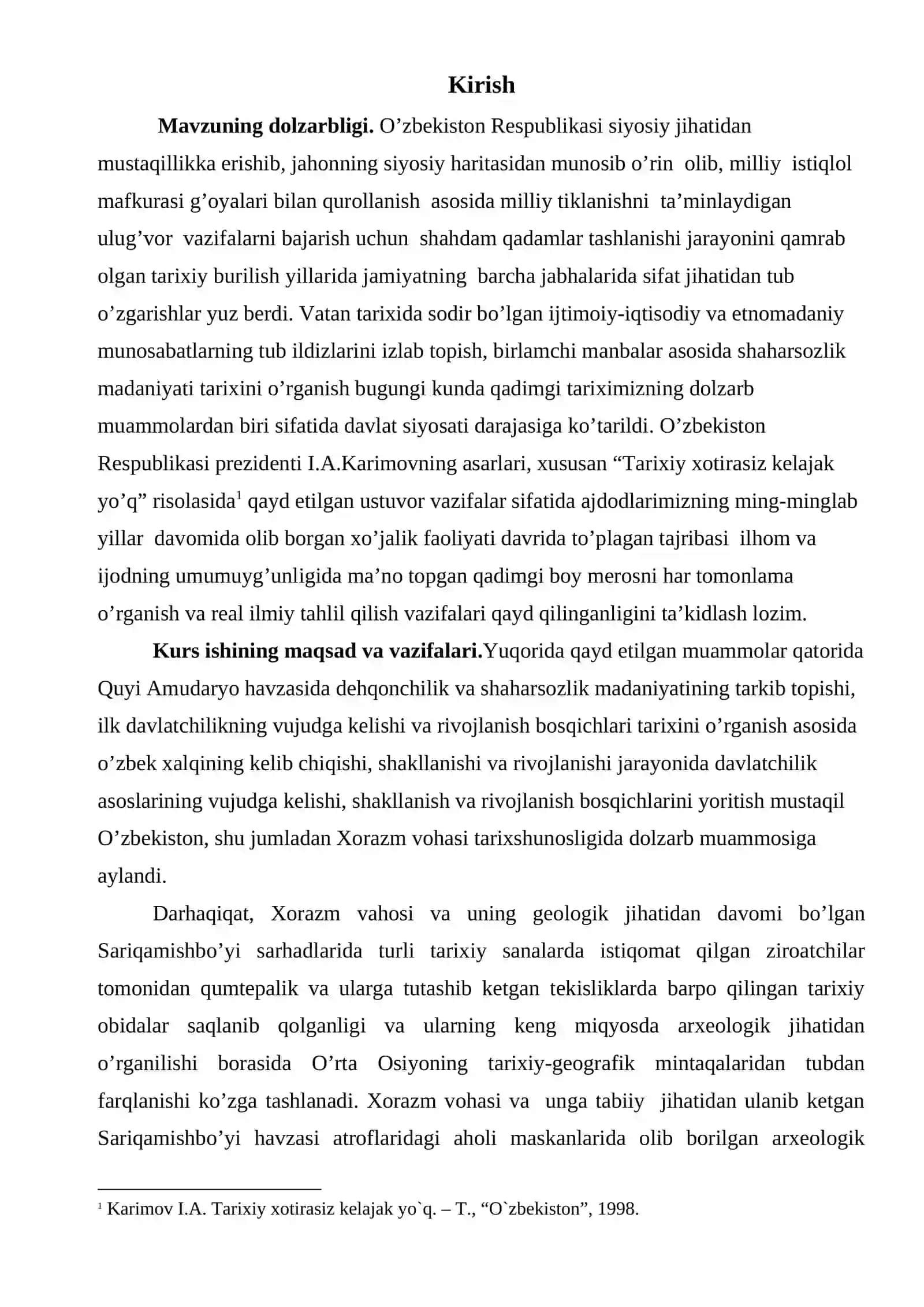 Mavzuning dolzarbligi 2