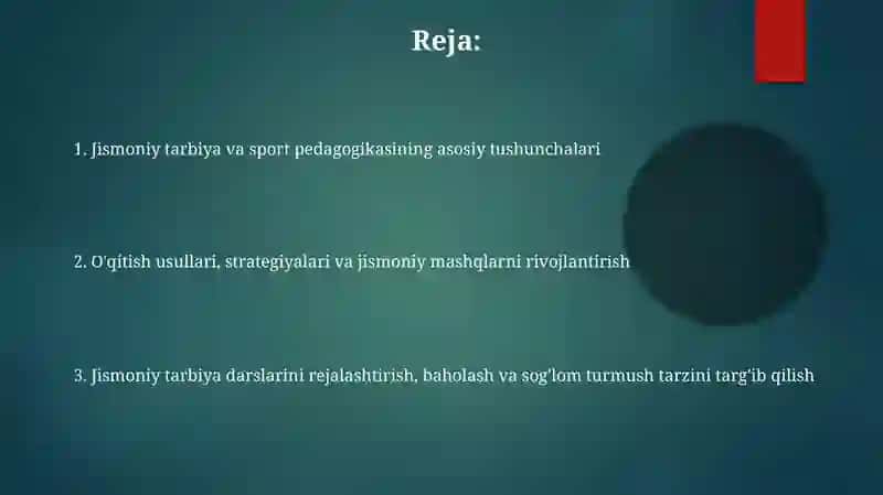 Jismoniy tarbiya va sport pedagogikasi 2