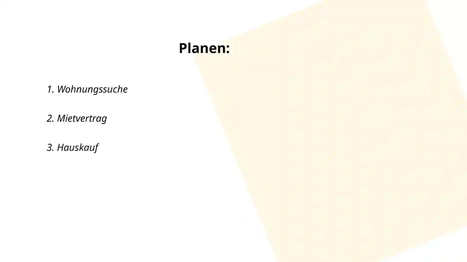 Wohnungssuche 2