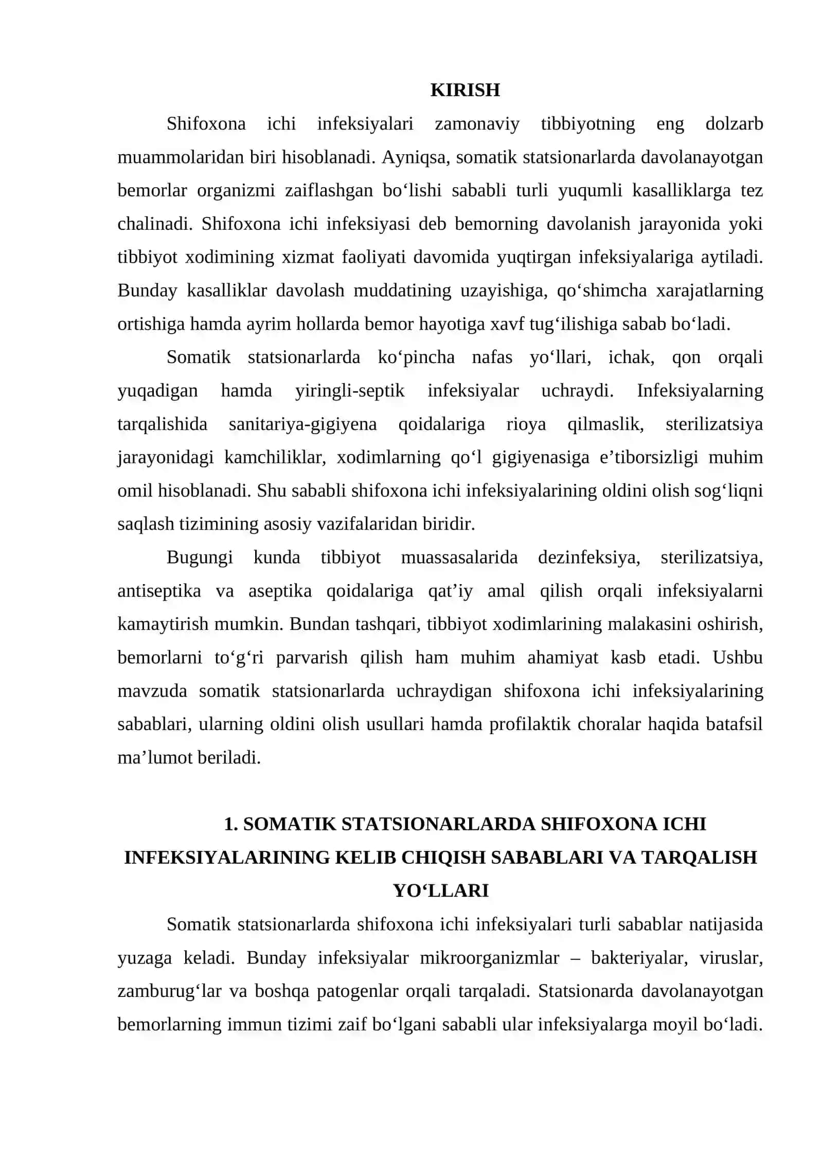 SOMATIK STATSIONARLARDA SHIFOXONA ICHI INFEKSIYALARI PROFILAKTIKASI 2