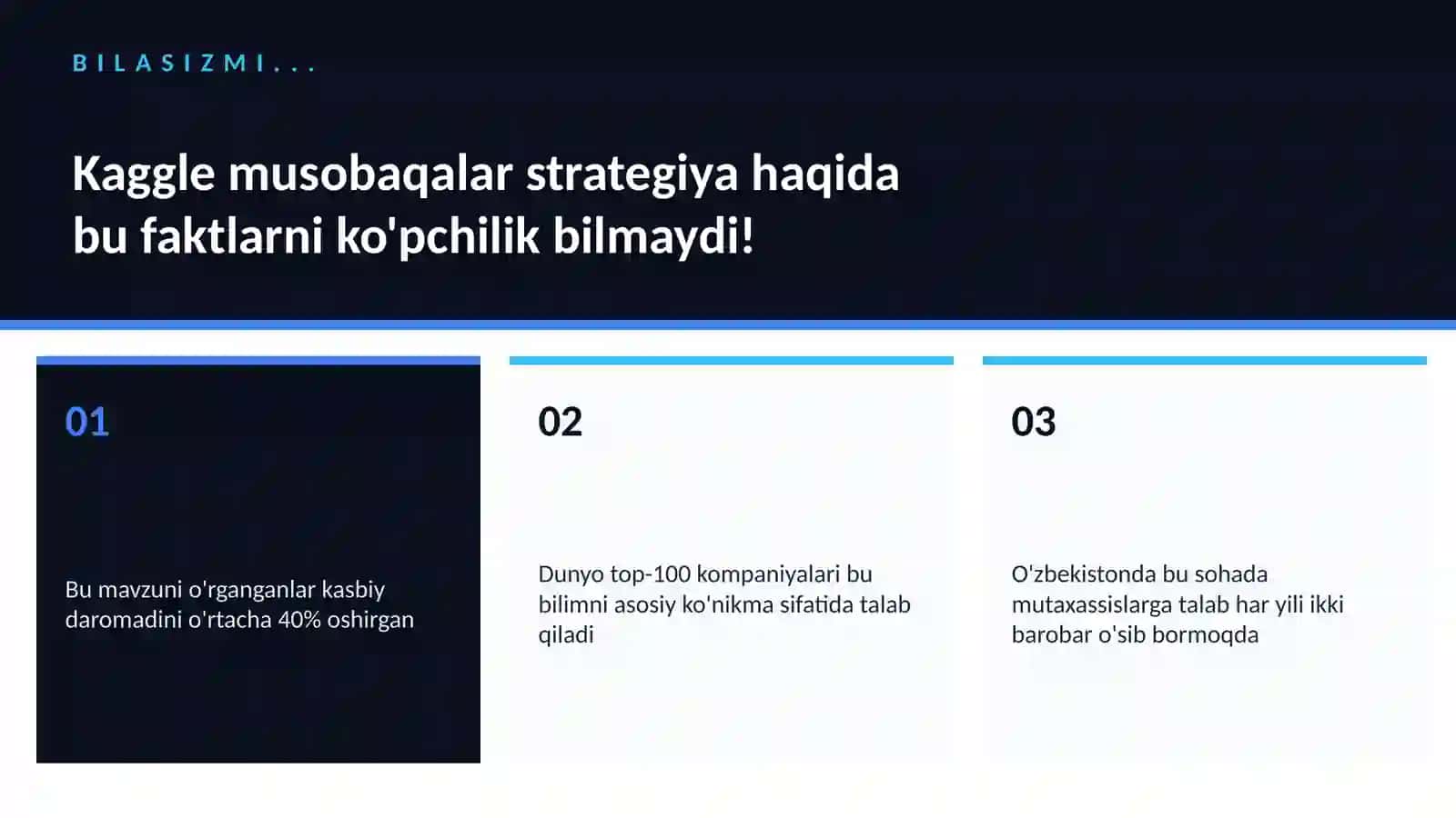 Kaggle musobaqalar strategiya 2