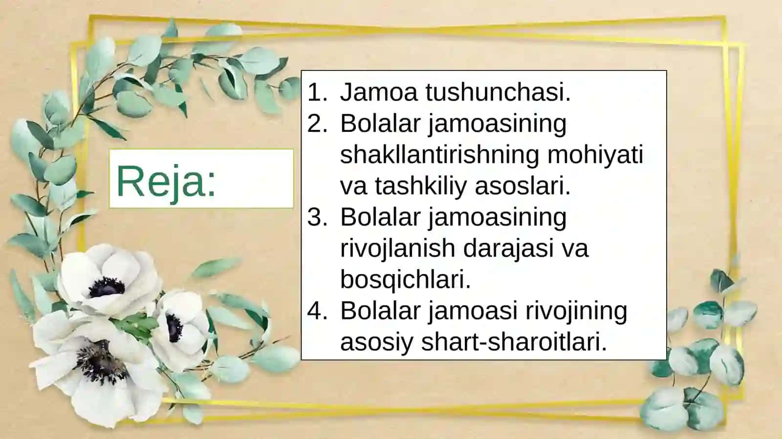 Jamoa tarbiya obyekti va subyekti sifatida 2