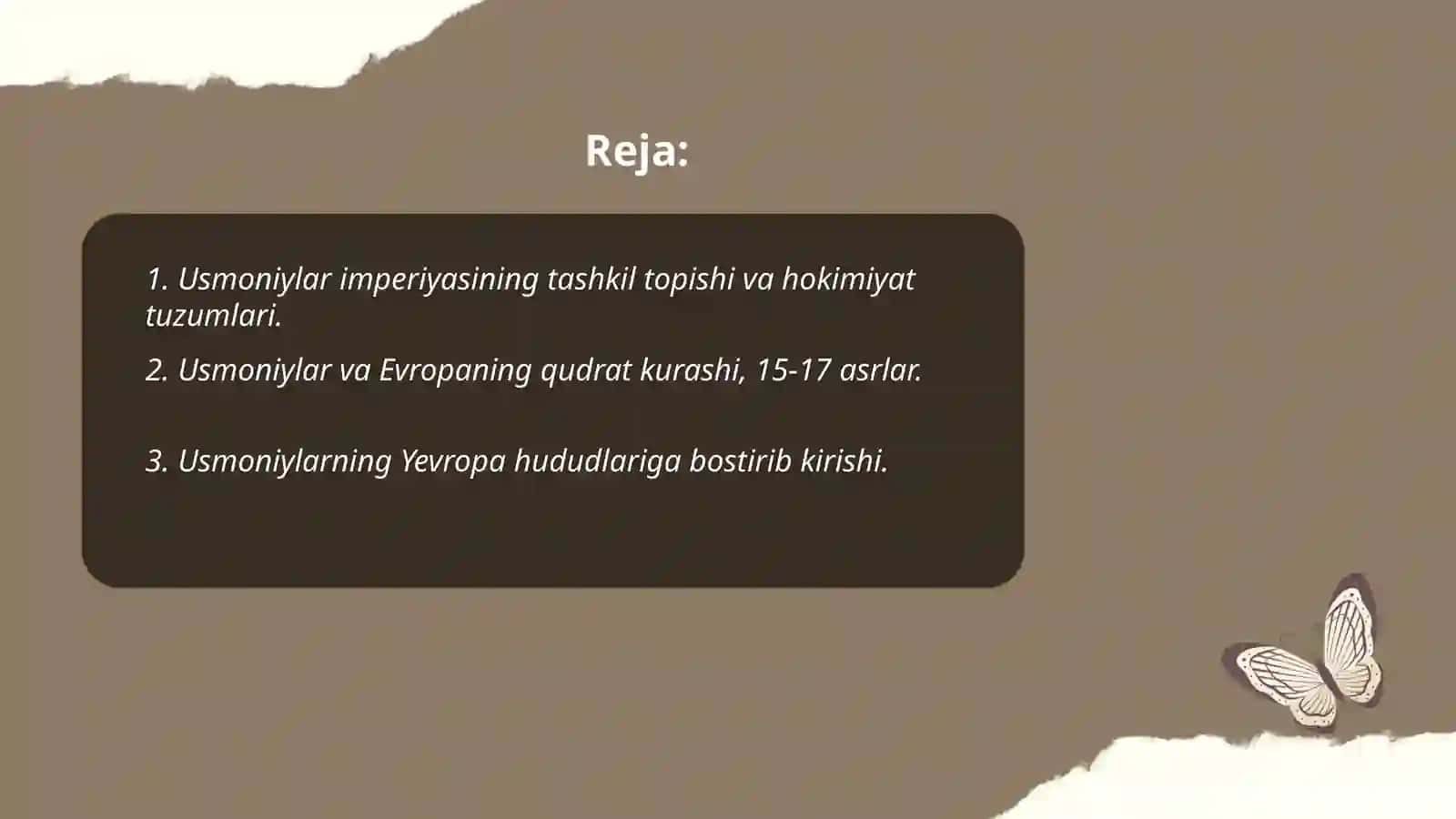 Usmoniylar imperiyasi 2