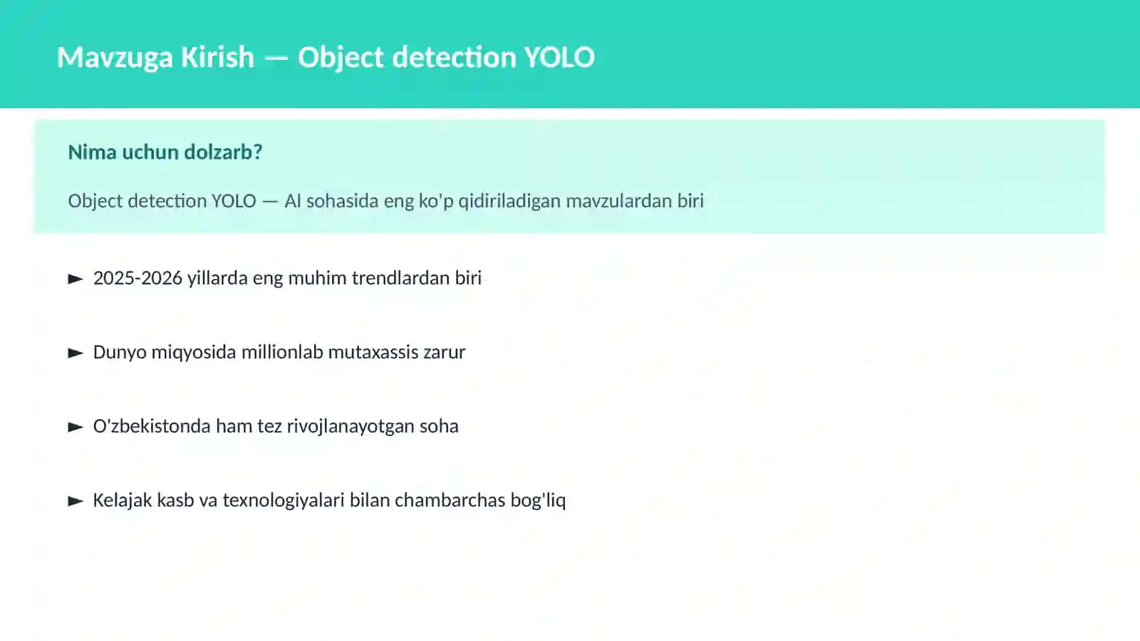 Object detection YOLO 2