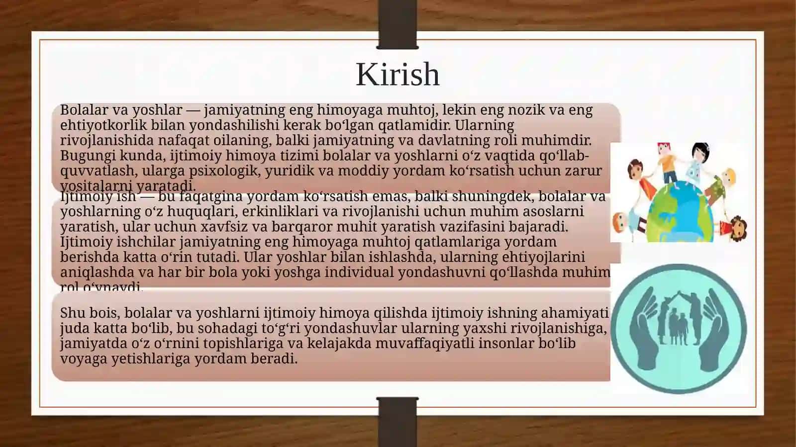 Bolalar va yoshlarni ijtimoiy himoya qilishda ijtimoiy ishning ahamiyati 2