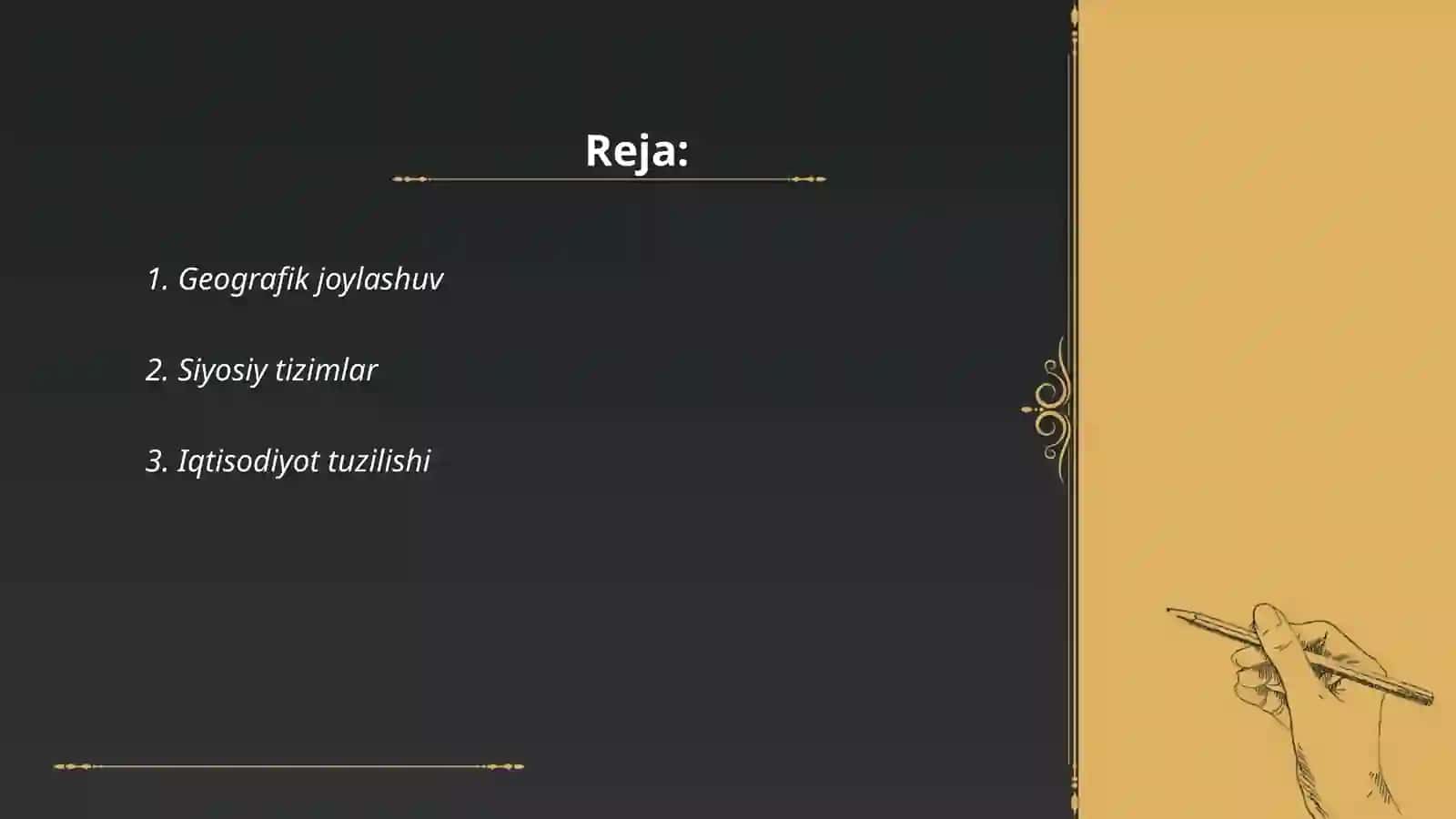 Jahon geografiya fanida tayorlagan mustaqil ish 2