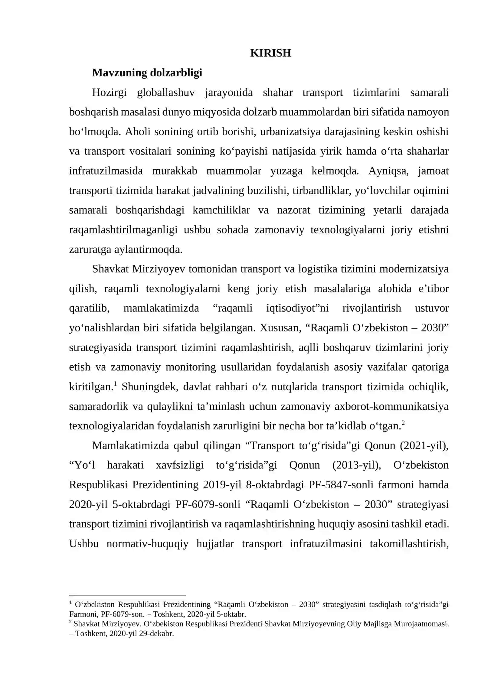 Jamoat transport tizimini boshqarishda raqamli texnologiyalarni qo‘llash 2