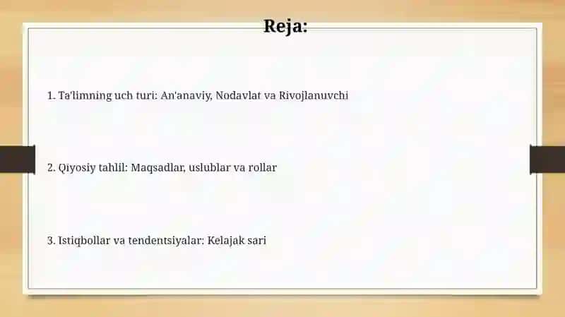 An'anaviy noan'anaviy va rivojlantiruvchi talimning oziga xos xususiyatlari 2