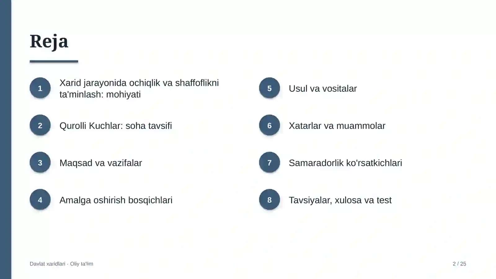qurolli kuchlarda xarid jarayonida ochiqlik va shaffoflikni ta'minlash 6946 2