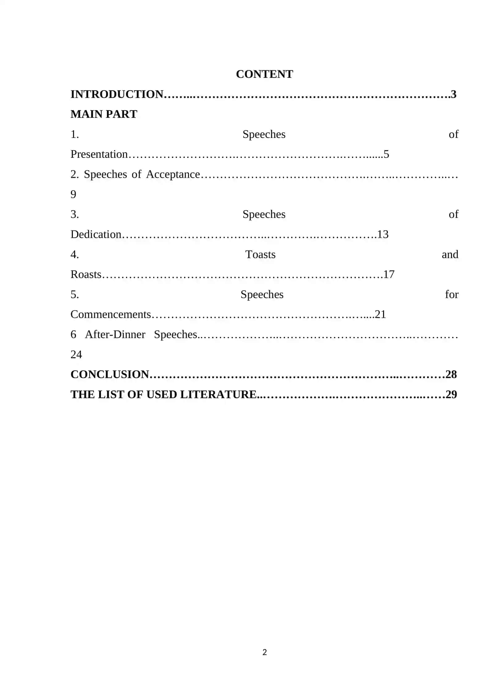 Development of Speech in Special Occasions 2