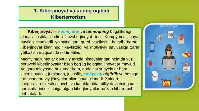 Kiberjinoyat va Kiberterrorizm 2