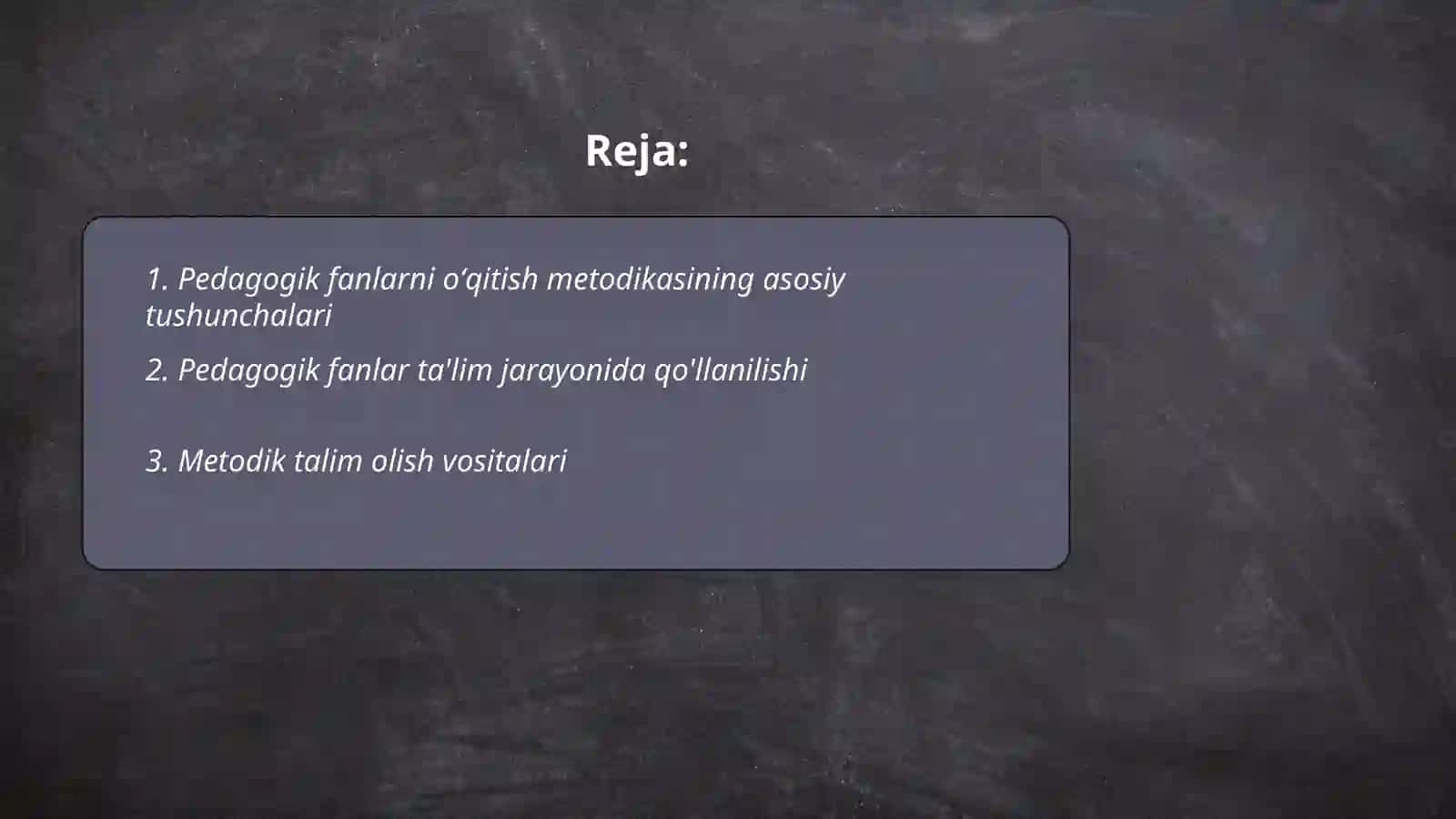 Pedagogik fanlarni oʻqitish metodikasi 2