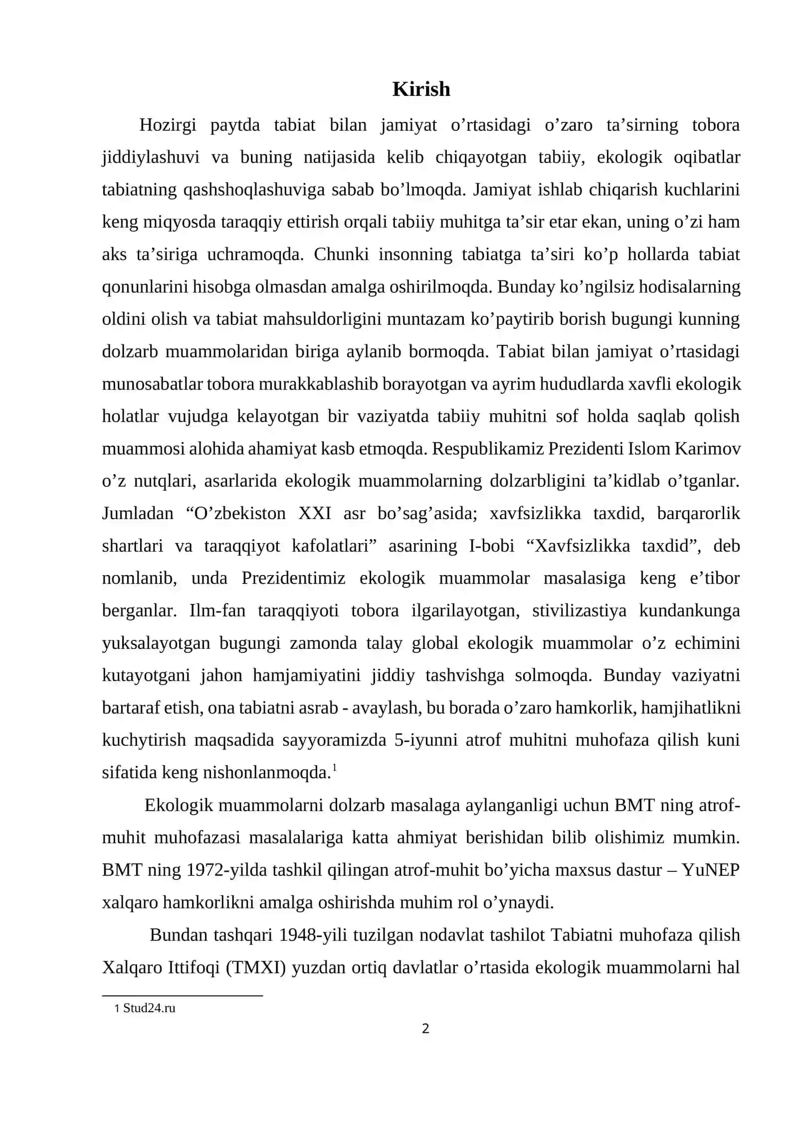 Koreya Respublikasida ekologik muammolar va ularni bartaraf etishning iqtisodiy yo’llari 2
