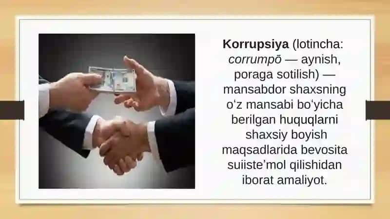 Korrupsiya global muammo sifatida 2