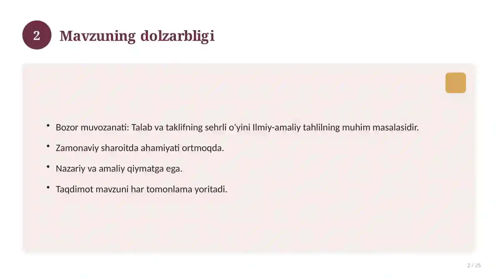 Bozor muvozanati: Talab va taklifning sehrli o'yini 2