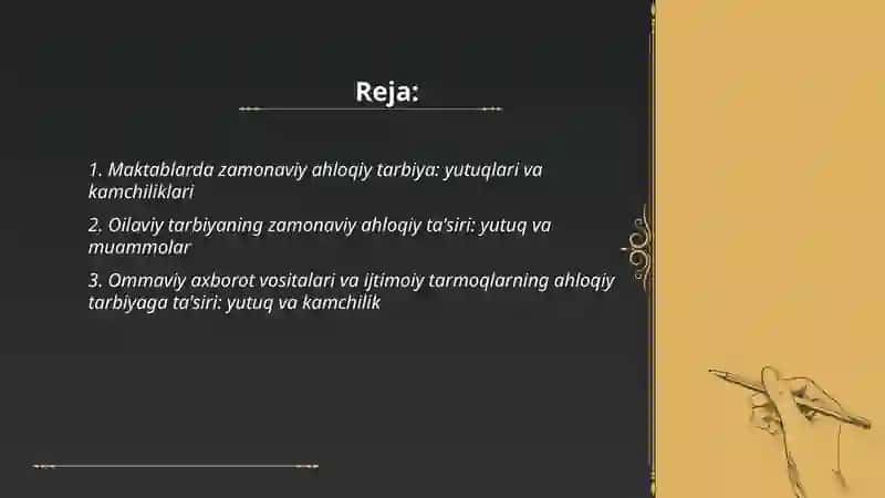 Maktablarda Zamonaviy Ahloqiy Tarbiya: Yutuqlari va Kamchiliklari 2