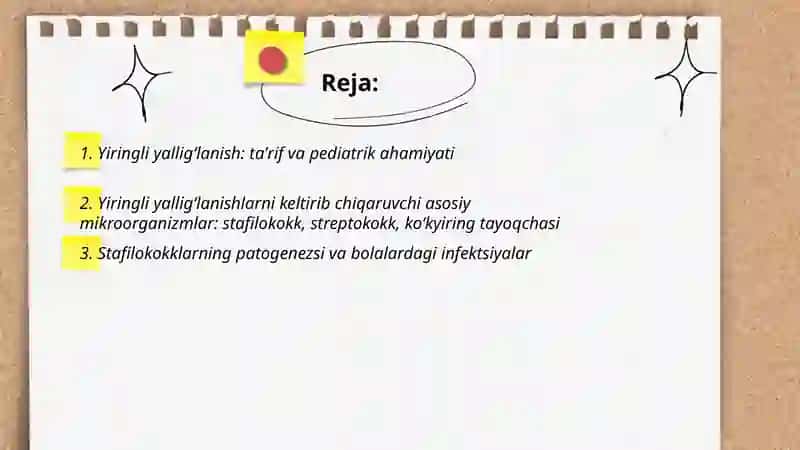 Yiringli yra kasalliklarining pediatrik amaliyotdagi ahamiyati 2