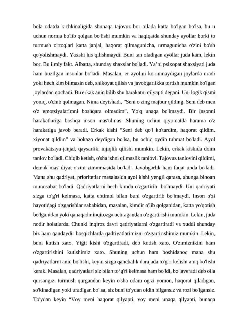 Oilaga ruhan tayyorgarlik 2
