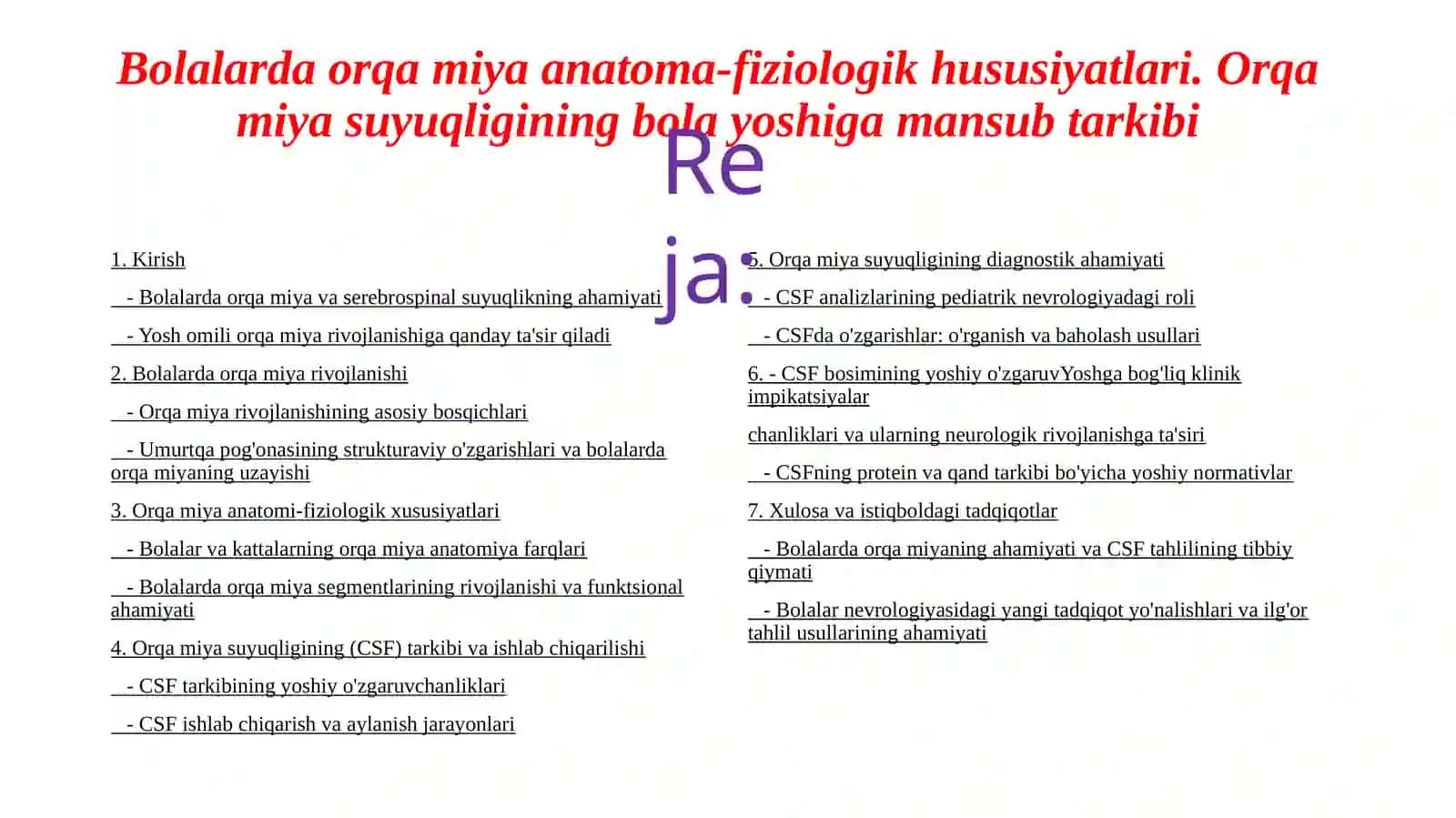 Bolalar kasalliklari propedeutikasi 2
