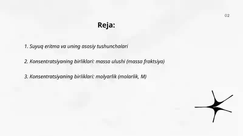 Suyuq eritmalarni oʻrganamiz 2
