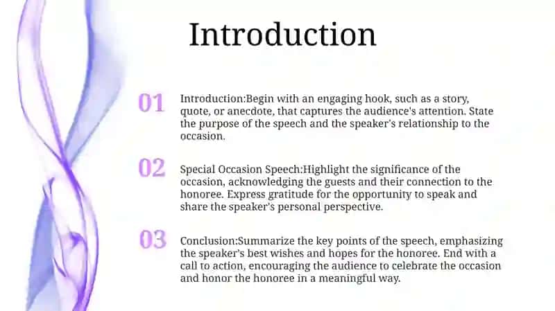 Special Occasion Speech 2