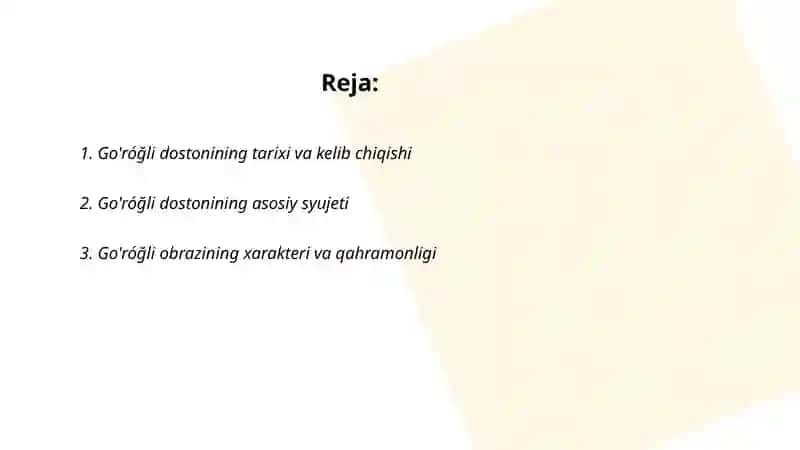 Go'róğli dostoni 2