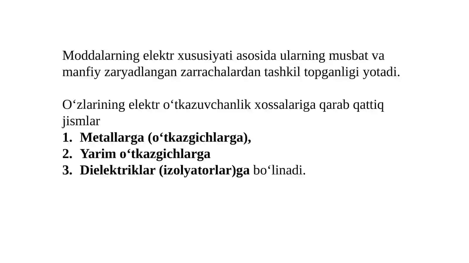 Molekulalarning elektrxususiyatlari 2