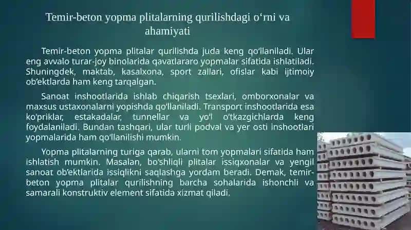 Temir-beton yopma plitalar 2 2