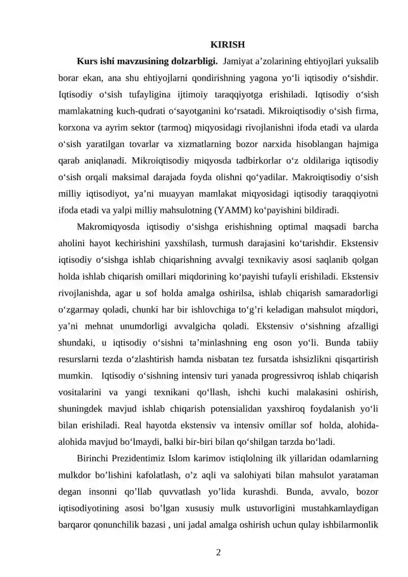 IQTISODIY RIVOJLANISH TO'G'RISIDAGI ASOSIY NAZARIYALAR 2