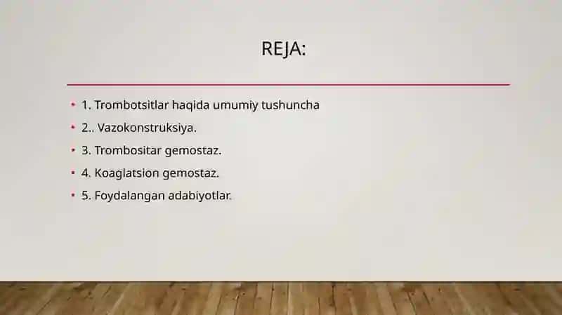 trombotsitlar. Qonni ivishi 2