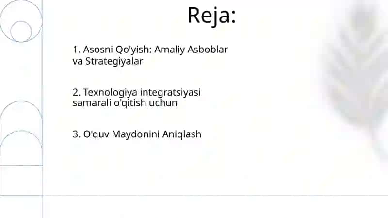 Al mavzusini o`qitishning amaliy asoslari va tеxnologiyalarini ishlab chiqish 2