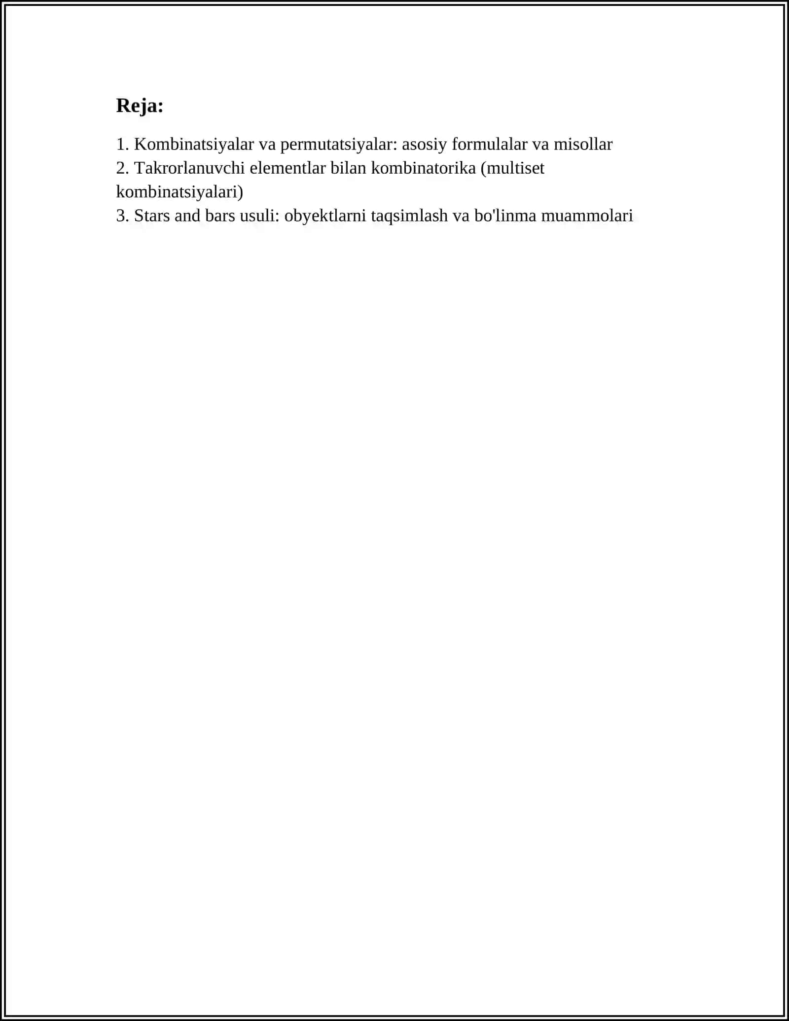 QIZIQARLI KOMBINATORIKA 2