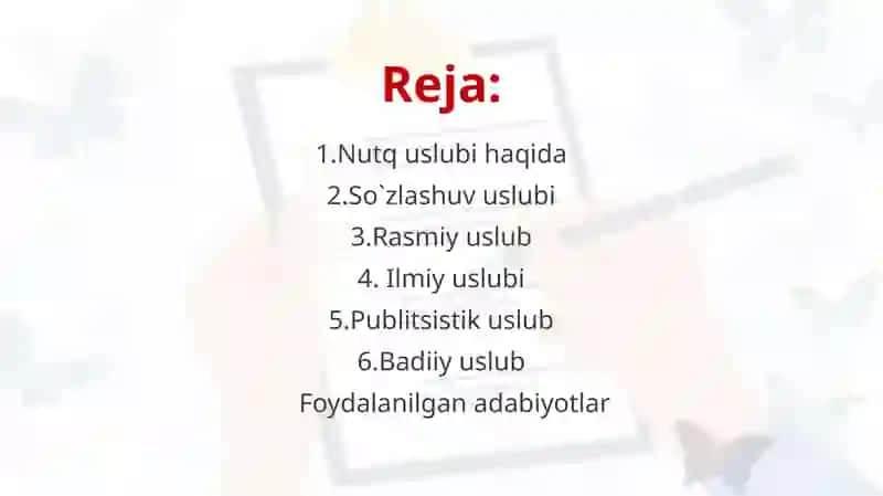 Nutqning uslubiy shakllari 2