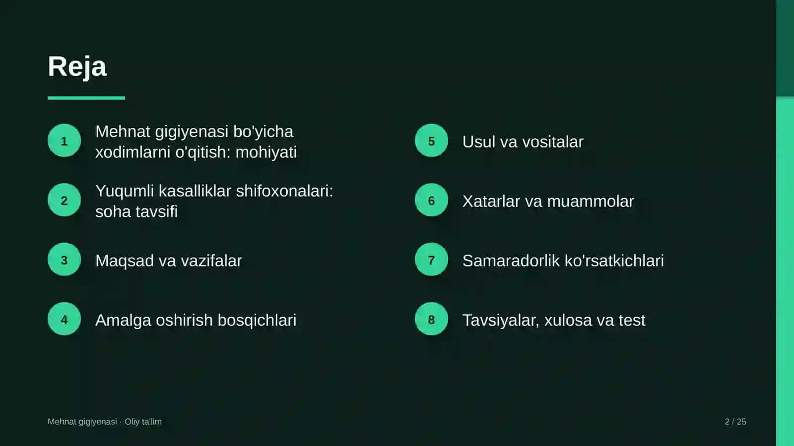 yuqumli kasalliklar shifoxonalarida mehnat gigiyenasi bo'yicha xodimlarni o'qitish 2763 2
