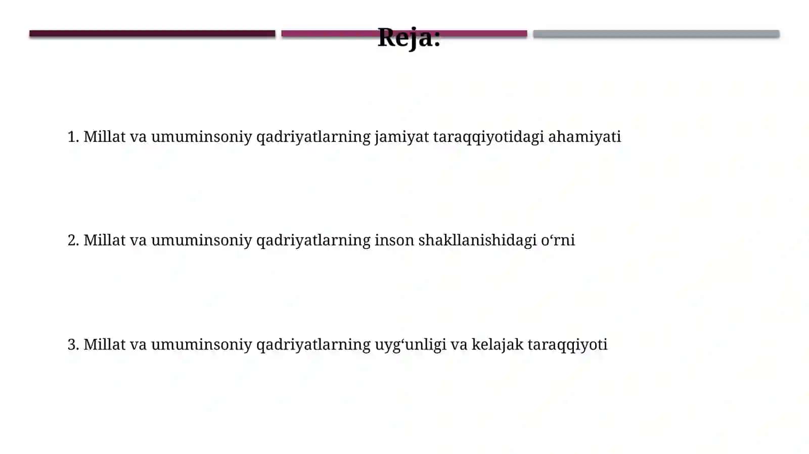Inson va jamiyat taraqqiyotida milliy va umuminsoniy qadriyatlarning oʻrni 2