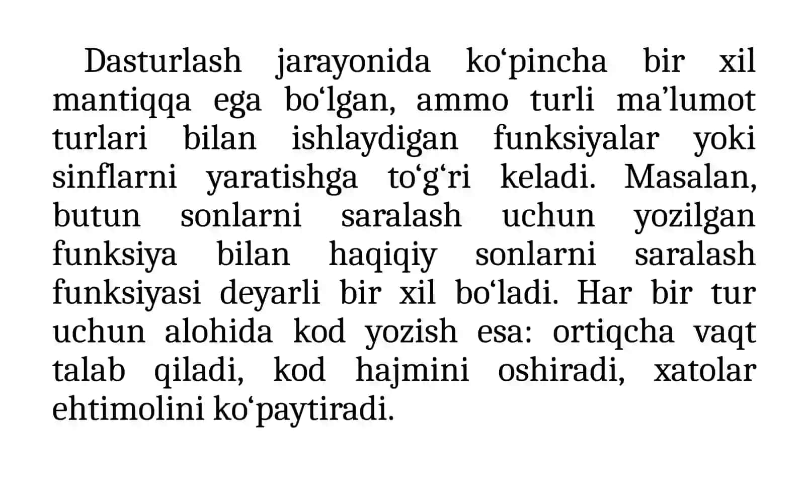 Dasturlash. Shablonlar 2