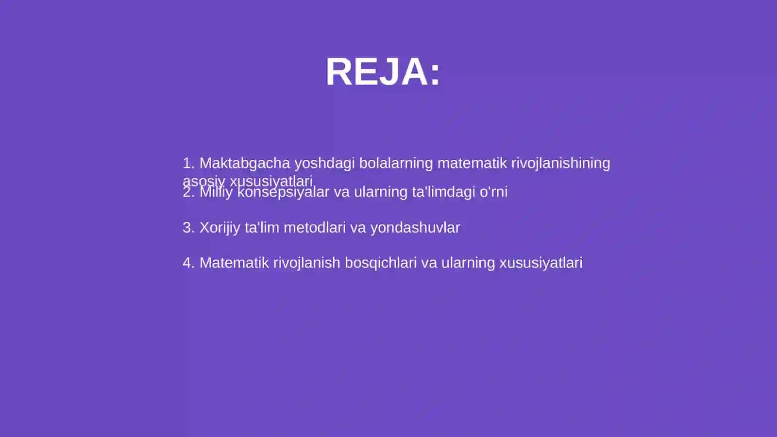 Maktabgacha yoshdagi bolalarning matematik rivojlanishining milliy va xorijiy konsepsiyalari 2