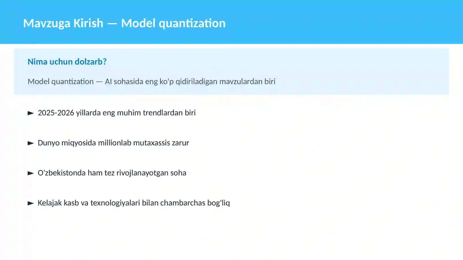 Model quantization 2
