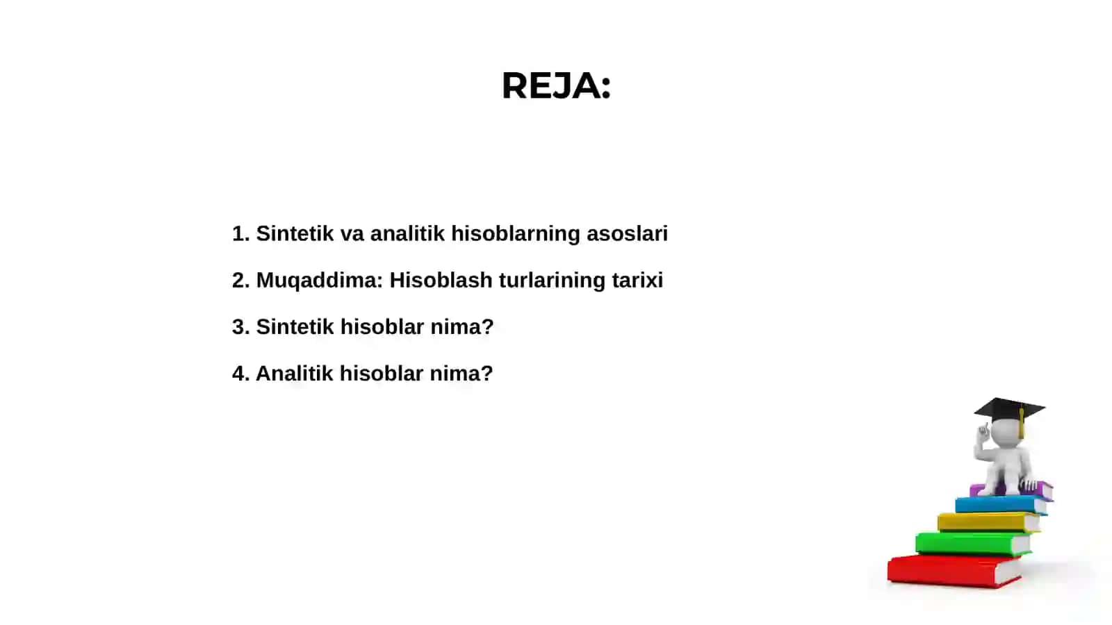 Sintetik va analitik hisoblarning ahmiyati va bog'liqligi 2