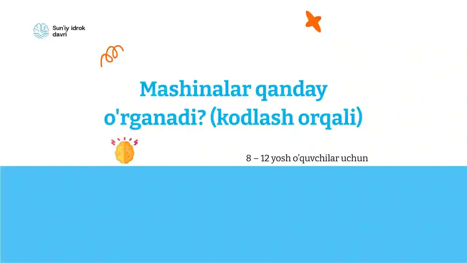Mashinalar qanday o'rganadi? (kodlash orqali) 2