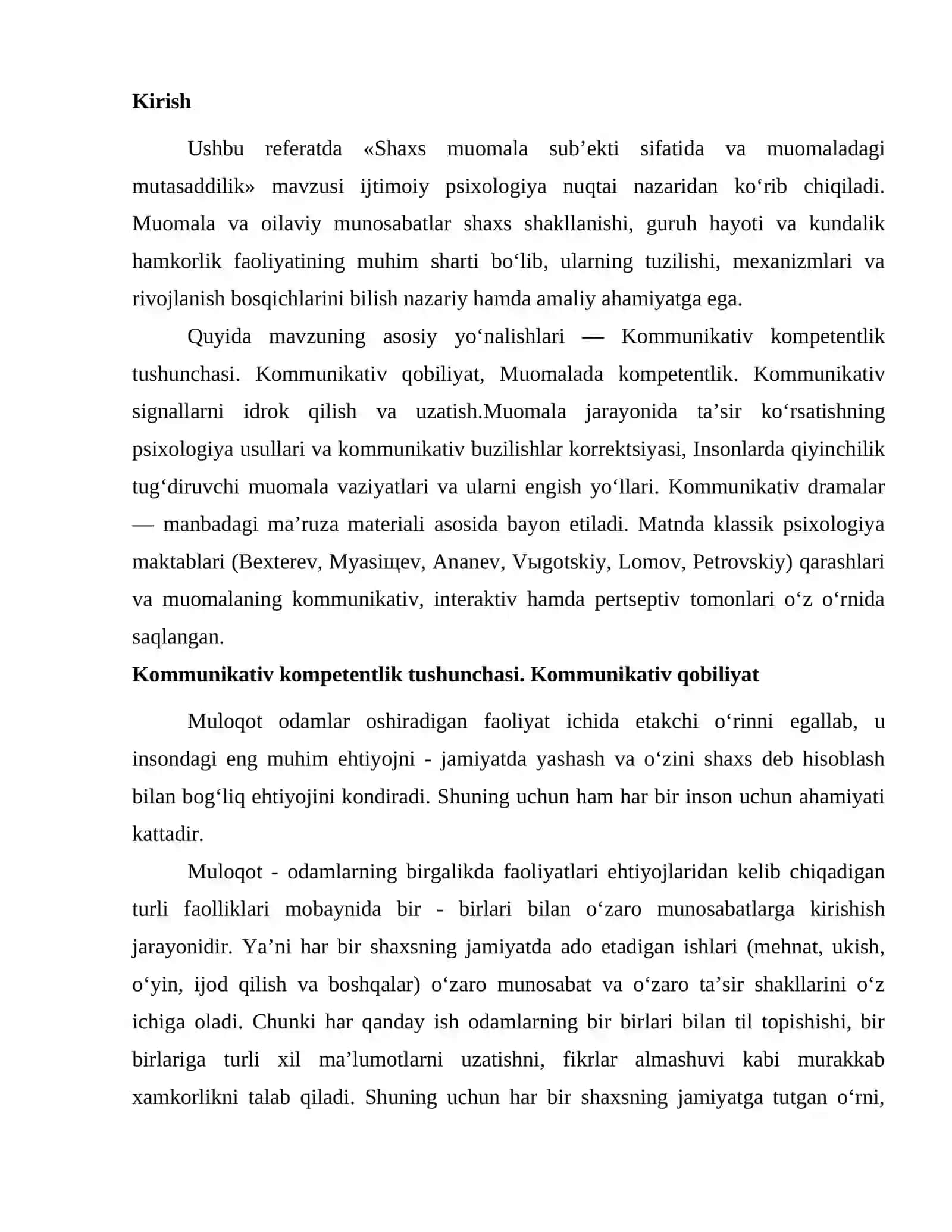 Shaxs muomala subʼekti sifatida va muomaladagi mutasaddilik 2