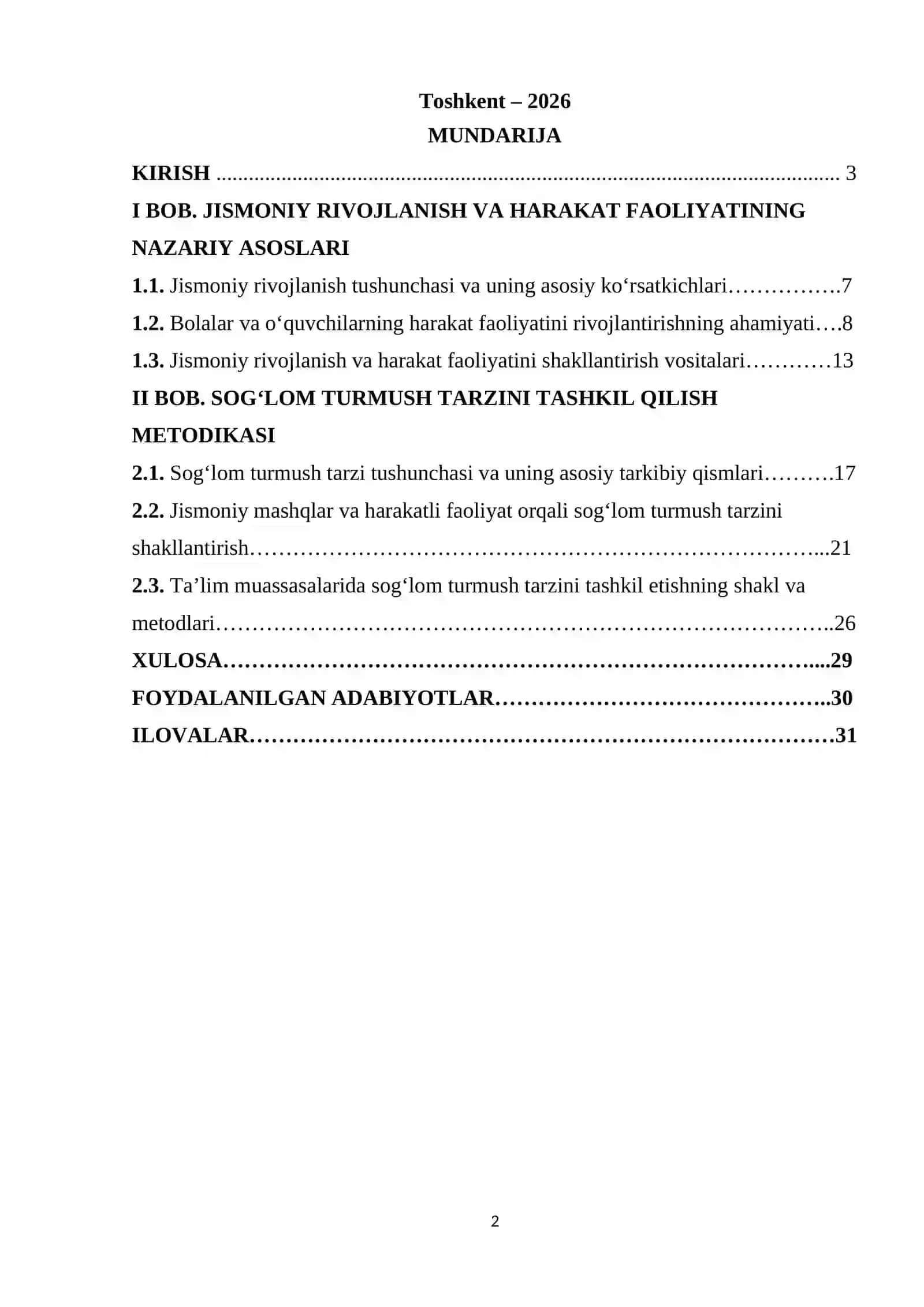 Jismoniy tarbiya darslarida pedagogik nazorat 2