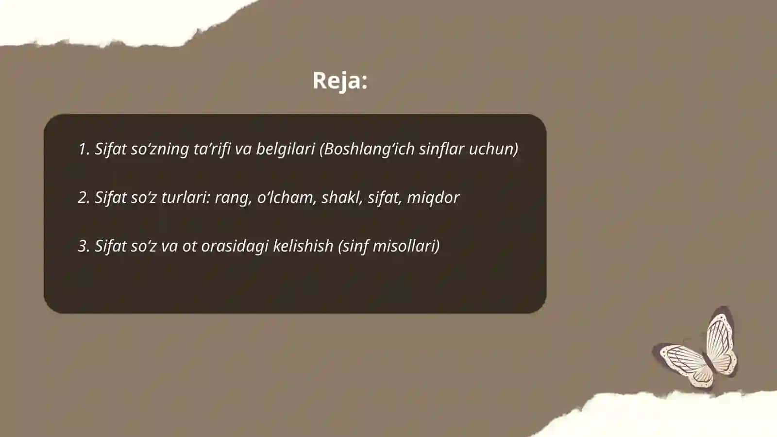 Boshlangʻich sinflarda sifat soʻz turkumini oʻrganish 2