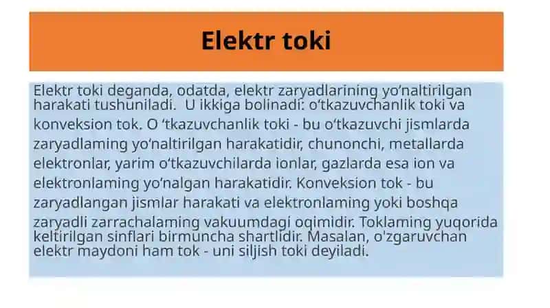 Elektr va magnit maydon tushunchasi 2