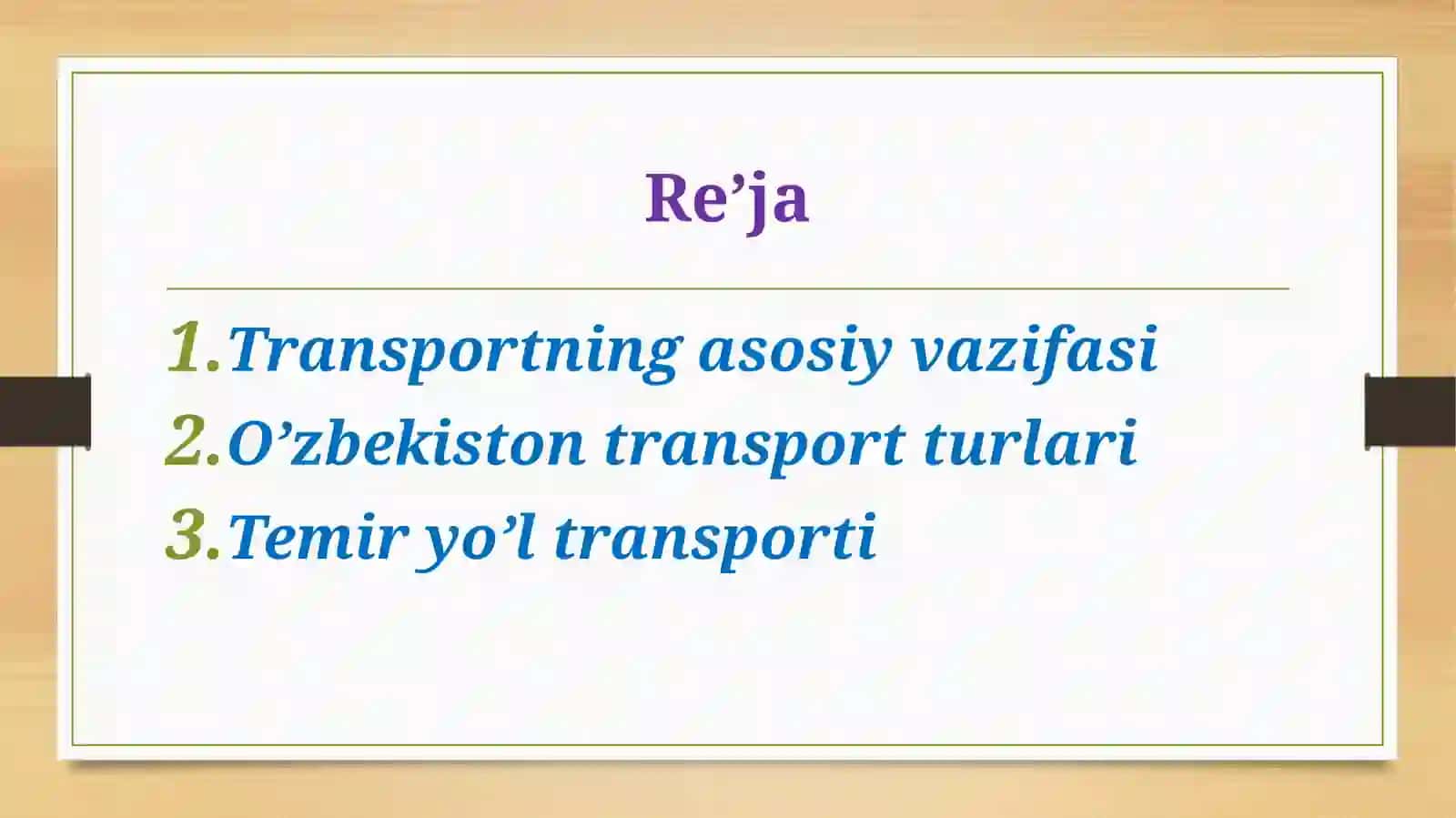Transport Tarmoqlarining Joylanish Omillari 2
