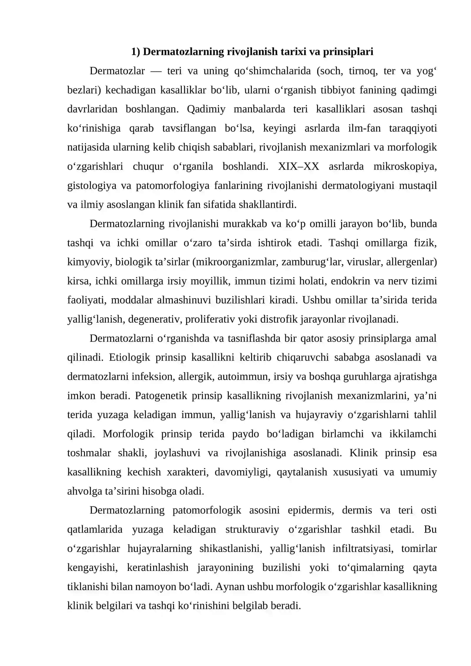 Dermatozlarni umumiy klinik belgilari va patomorfologiyasi 2